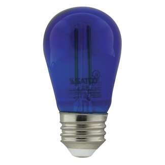 1 Watt - Medium Base Blue - S14 LED Non-Dimmable Satco Lighting