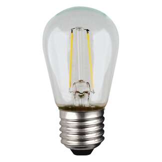 1 Watt - Medium Base 2200K - S14 Filament LED 80 CRI - Clear Satco Lighting