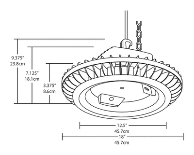 BAYLED78W/D10 Dimensions