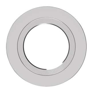4" - Brushed Nickel Baffle Trim For LED Retrofit RAB Lighting