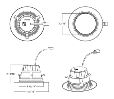 R4R109FA120WB Dimensions