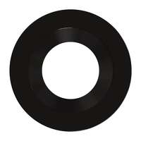 Smooth Round Trim Piece For 4" HA4 LED Downlight Black Finish RAB Lighting