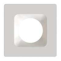 Smooth Square Trim Piece For 4" HA4 LED Downlight White Finish RAB Lighting