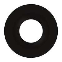 Smooth Round Trim Piece For 6" HA6 LED Downlight Black Finish RAB Lighting
