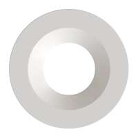 Smooth Round Trim Piece For 6" HA6 LED Downlight White Finish RAB Lighting