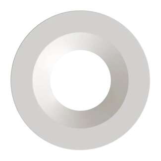 Smooth Round Trim Piece For 6" HA6 LED Downlight White Finish RAB Lighting