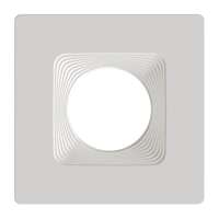 Baffle Square Trim Piece For 6" HA6 LED Downlight White Finish RAB Lighting