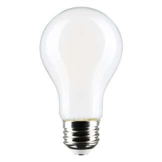 8 Watt - 800 Lumens 2700K - A19 Filament LED 90 CRI - Dimmable Soft White- 4 Pack Satco Lighting