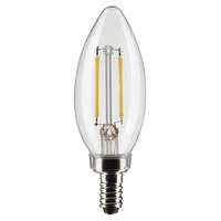 3 Watt - 200 Lumens 2700K - 90 CRI - Clear Wet Rated - Dimmable B11 Filament LED - 2 Pack Satco Lighting