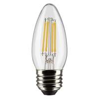 4 Watt - 350 Lumens 3000K - 90 CRI - Frosted Wet Rated - Dimmable B11 Filament LED - 2 Pack Satco Lighting