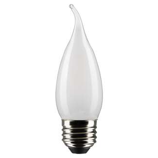 4 Watt - 350 Lumens 2700K - 90 CRI - Frosted Wet Rated - Dimmable CA10 Filament LED - 2 Pack Satco Lighting