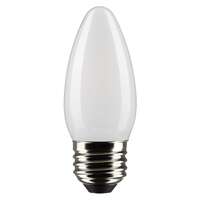 5.5 Watt - 500 Lumens 2700K - 90 CRI - Frosted Wet Rated - Dimmable 2 Pack - B11 Filament LED Satco Lighting