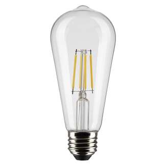 5 Watt - 425 Lumens 2700K - 90 CRI - Clear Wet Rated - Dimmable ST19 Filament LED - 2 Pack Satco Lighting