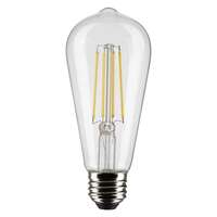 8 Watt - 800 Lumens 2700K - 90 CRI - Clear Wet Rated - Dimmable ST19 Filament LED - 2 Pack Satco Lighting