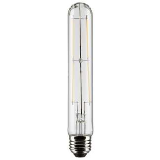 7.2" - T9 Filament LED 8 Watt - 800 Lumens 2700K - 90 CRI - Clear Wet Rated - Dimmable 2 Pack - Satco Lighting