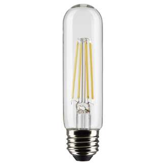 5" - T10 Filament LED 8 Watt - 800 Lumens 2700K - 90 CRI - Clear Wet Rated - Dimmable 2 Pack - Satco Lighting