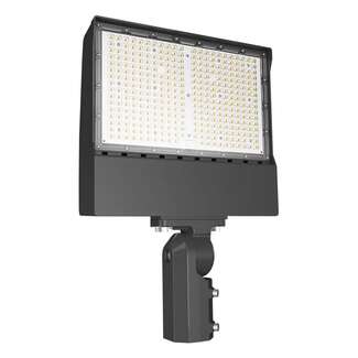 RAB X17XFU205SF PCT LED Flood Light Slipfitter Mount Photocell CCT Selectable 120 277V Bronze