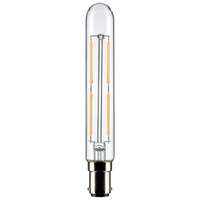 5&quot; - T6.5 Filament LED 4 Watt - 400 Lumens 3000K - 90 CRI - Clear Wet Rated - Dimmable Satco Lighting