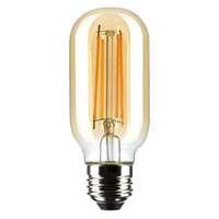7&quot; - LED - T14 Spiral Filament 5.5 Watt - 500 Lumens 2000K - Dimmable Amber - Medium Base Satco Lighting