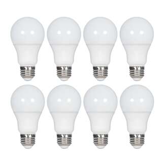 9 Watt - 750 Lumens 2700K - A19 LED 80 CRI - Non-Dimmable 8 Pack Satco Lighting