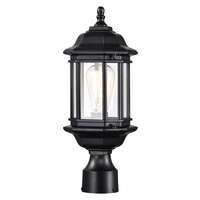 16.5" - 1 Light - 100W Max Matte Black Finish Clear Glass Nuvo Lighting