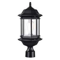 18.5" - 1 Light - 100W Max Matte Black Finish Clear Glass Nuvo Lighting