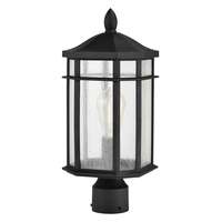 18" - 1 Light - 100W Max Matte Black Finish Clear Seed Glass Nuvo Lighting