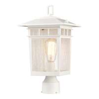 16" - 1 Light - 100W Max White Finish Clear Seed Glass Nuvo Lighting