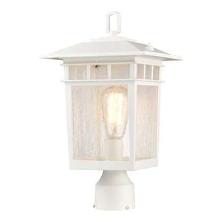 16" - 1 Light - 100W Max White Finish Clear Seed Glass Nuvo Lighting