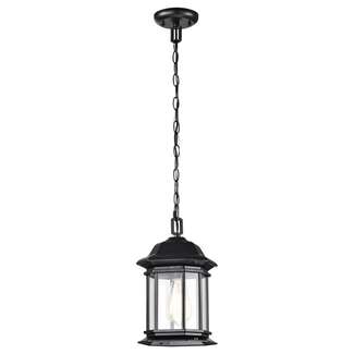 12.67" - 1 Light - 100W Max Matte Black Finish Clear Glass Nuvo Lighting