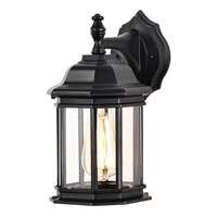 12" - 1 Light - 100W Max Matte Black Finish Clear Glass Nuvo Lighting