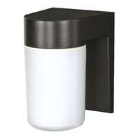 8" - 1 Light - 100W Max Black Finish White Glass Nuvo Lighting