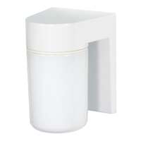 8" - 1 Light - 100W Max White Finish White Glass Nuvo Lighting