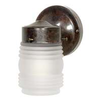 9" - 1 Light - 60W Max Old Bronze Finish Frosted Glass Nuvo Lighting