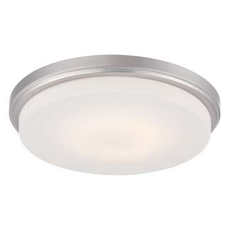 13" - LED - 3000K-2200K 18 Watt - 1,430 Lumens Brushed Nickel Finish Opal Frosted Glass Nuvo Lighting