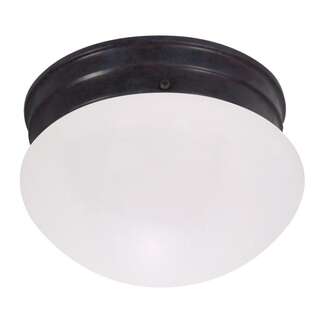 7.5&quot; - 1 Light - 60W Max Mahogany Bronze Finish Frosted Glass Nuvo Lighting