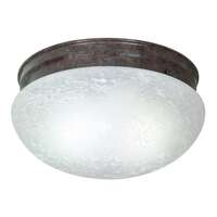 12&quot; - 2 Light - 60W Max Old Bronze Finish Alabaster Glass Nuvo Lighting