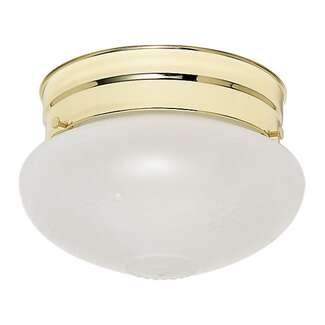 6&quot; - 1 Light - 60W Max Polished Brass Finish Frosted Grape Glass Nuvo Lighting