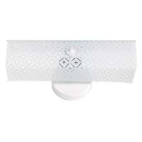 14" - 2 Light - 60W Max Diamond "U" Channel Glass White Finish Nuvo Lighting