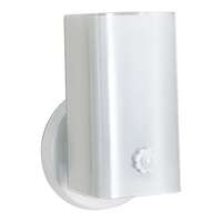 7" - 1 Light - 60W Max White "U" Channel Glass White Finish Nuvo Lighting