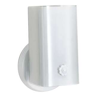 7" - 1 Light - 60W Max White "U" Channel Glass with switch White Finish Nuvo Lighting