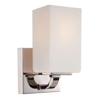 8" - 1 Light - 100W Max Polished Nickel Finish Opal Frosted Glass Nuvo Lighting