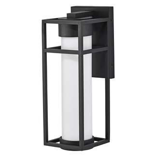 16" - LED - 3000K 6 Watt - 550 Lumens Matte Black Finish White Opal Glass Nuvo Lighting