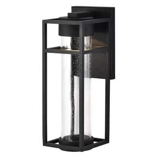 16" - LED - 3000K 6 Watt - 550 Lumens Matte Black Finish Clear Seed Glass Nuvo Lighting