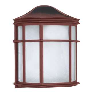 10" - 1 Light - 60W Max Old Bronze Finish Linen Acrylic Lens Nuvo Lighting