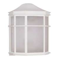 10" - 1 Light - 60W Max White Finish Linen Acrylic Lens Nuvo Lighting