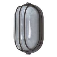 10" - 1 Light - 60W Max Architectural Bronze Finish Clear Ribbed Glass Nuvo Lighting