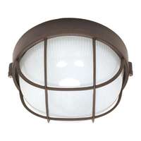 10" - 1 Light - 60W Max Architectural Bronze Finish Frost White Glass Nuvo Lighting