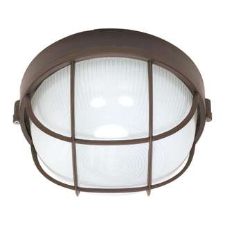 10" - 1 Light - 60W Max Architectural Bronze Finish Frost White Glass Nuvo Lighting