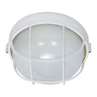 10" - 1 Light - 60W Max Semi Gloss White Finish White Glass Nuvo Lighting